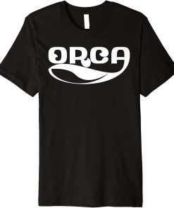 Orca Whale Dolphin Retro Ocean Graphic Vintage Sea Design Premium T-Shirt