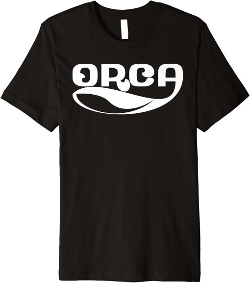 Orca Whale Dolphin Retro Ocean Graphic Vintage Sea Design Premium T-Shirt