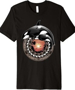 Cute Orca Whales Samoa Polynesia Style Orcas Premium T-Shirt