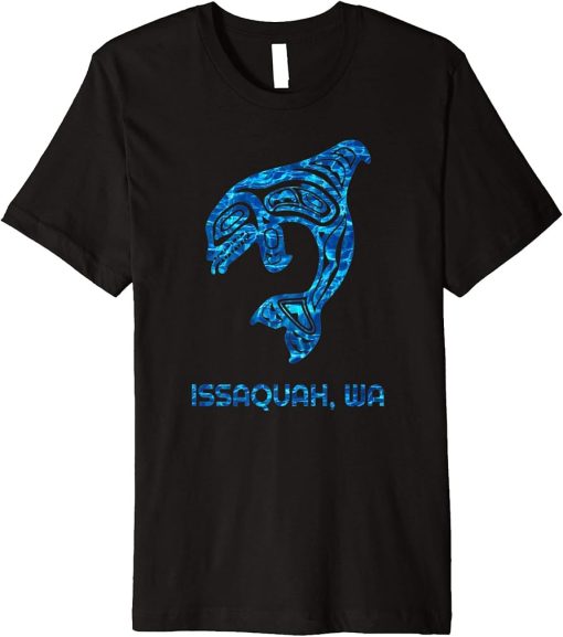 Issaquah Washington Native American Indian Orca Killer Whale Premium T-Shirt