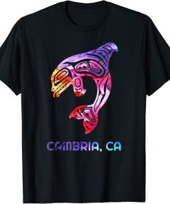 Cambria California Orca Killer Whale Native American T-Shirt